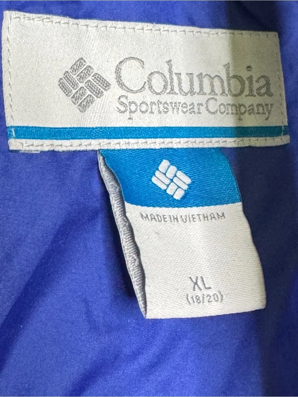 Columbia Katelyn Crest Puffer Jacket Periwinkle Blue Girls Size 18/20